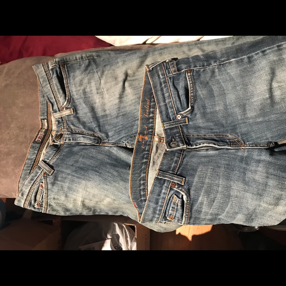 Jeans 7 for all Mankind size 27 waist & Joes size 27 waist